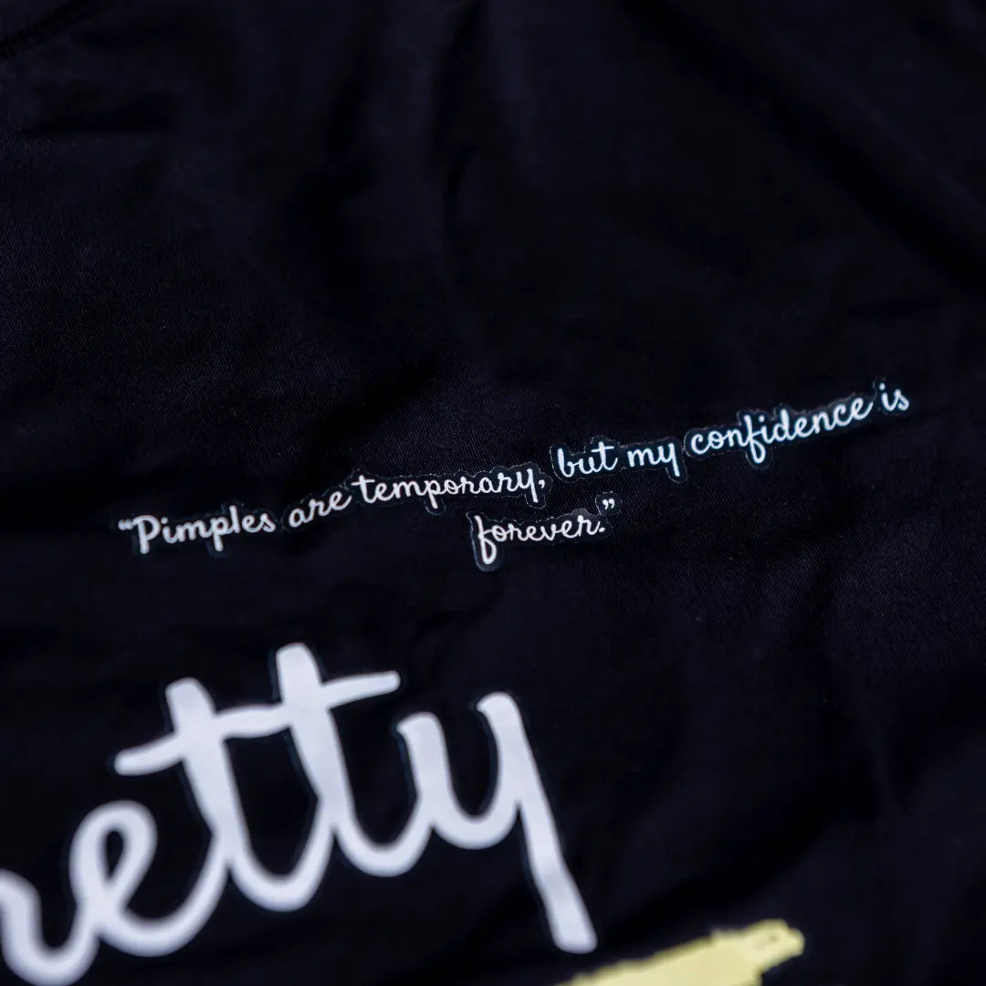 Pretty With Pimples - Long Sleeve Crop Top