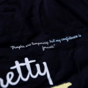 Pretty With Pimples - Long Sleeve Crop Top