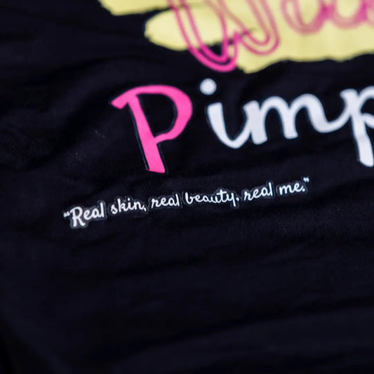 Pretty With Pimples - Long Sleeve Crop Top